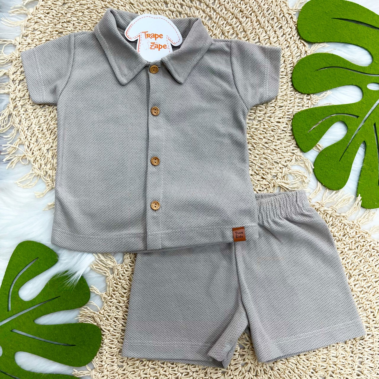 Conj. Camisa com Botões e Bermuda Vogue - Fendi